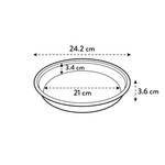 uni-untersetzer rund 25cm transparent